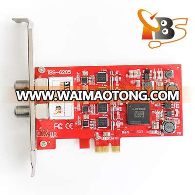 TBS6205 DVB-T2/T/C Quad TV Tuner PCIe Card for Watching UK Freeview SD and HD Channels